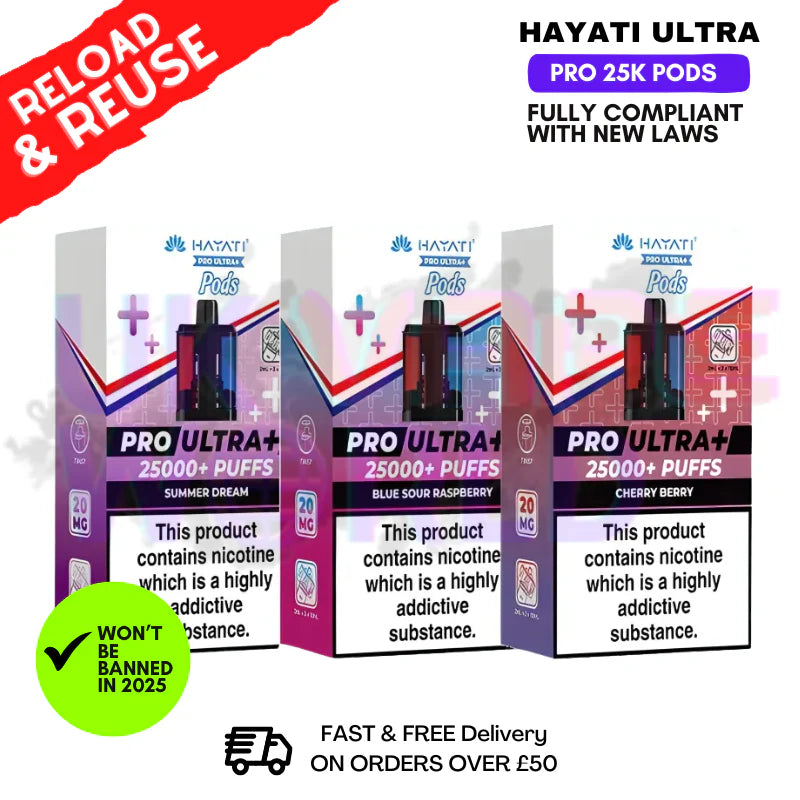 Hayati 25K Replacement Pods Pro Ultra Plus