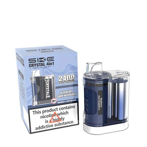 SKE Crystal 4 in 1 Disposable Pod Vape Kit 2400 Puffs