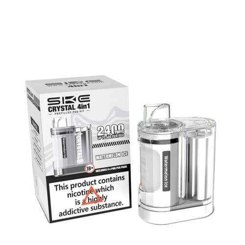 SKE Crystal 4 in 1 Disposable Pod Vape Kit 2400 Puffs